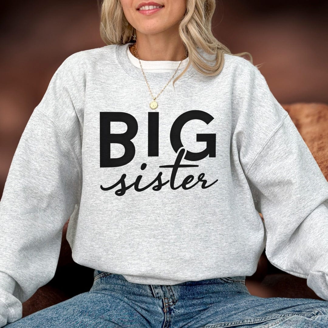 Printify Sweatshirt Big Sister Sweatshirt