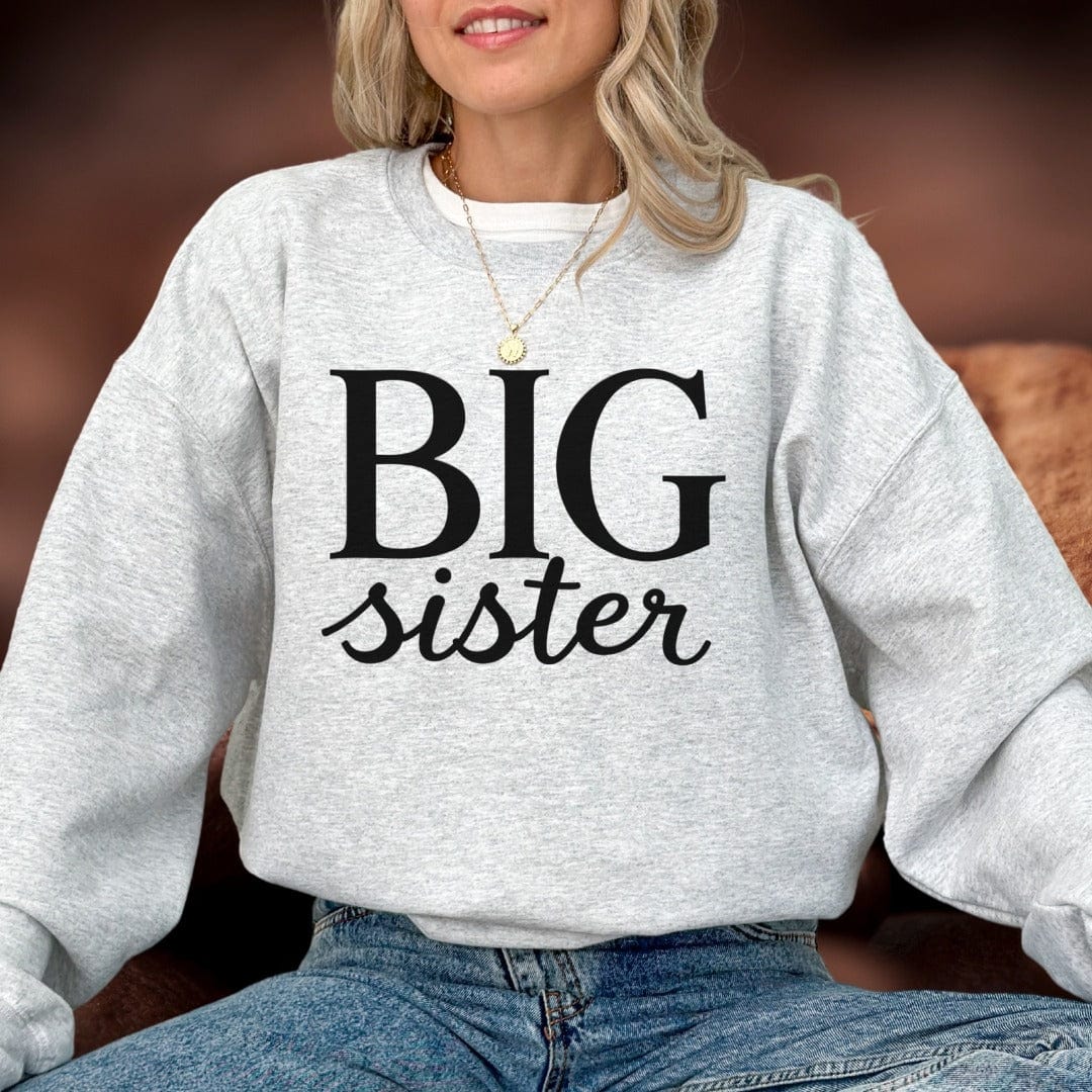 Printify Sweatshirt Big Sister Sweatshirt