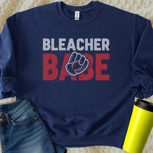 Printify Sweatshirt S / Navy Bleacher Babe Sweatshirt