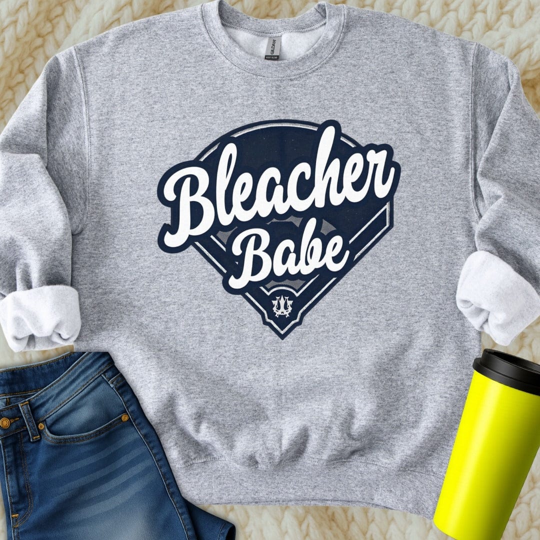 Printify Sweatshirt S / Sport Grey Bleacher Babe Sweatshirt
