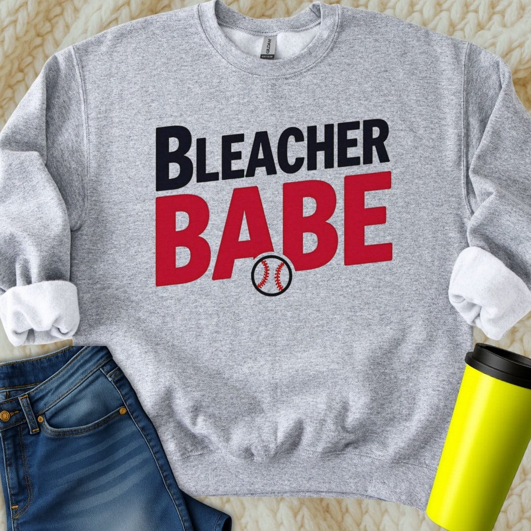 Printify Sweatshirt S / Sport Grey Bleacher Babe Sweatshirt