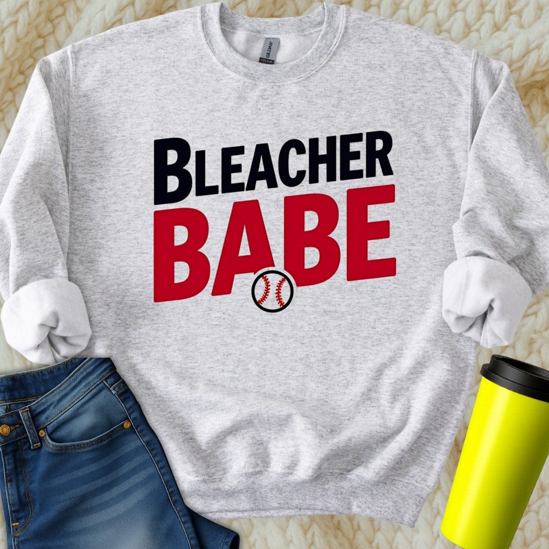 Printify Sweatshirt S / Ash Bleacher Babe Sweatshirt