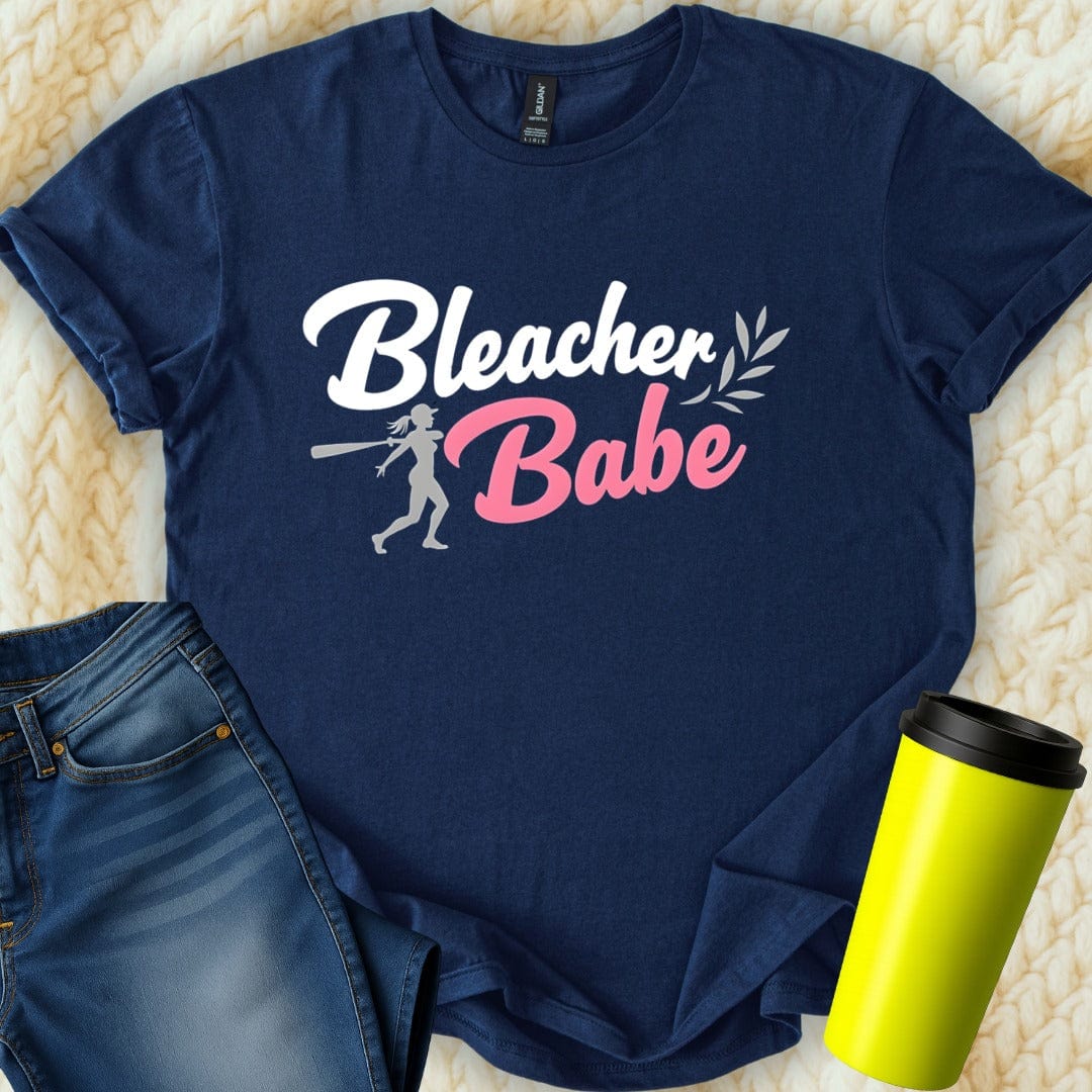 Printify T-Shirt Navy / S Bleacher Babe T-Shirt