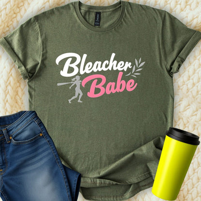 Printify T-Shirt Military Green / S Bleacher Babe T-Shirt