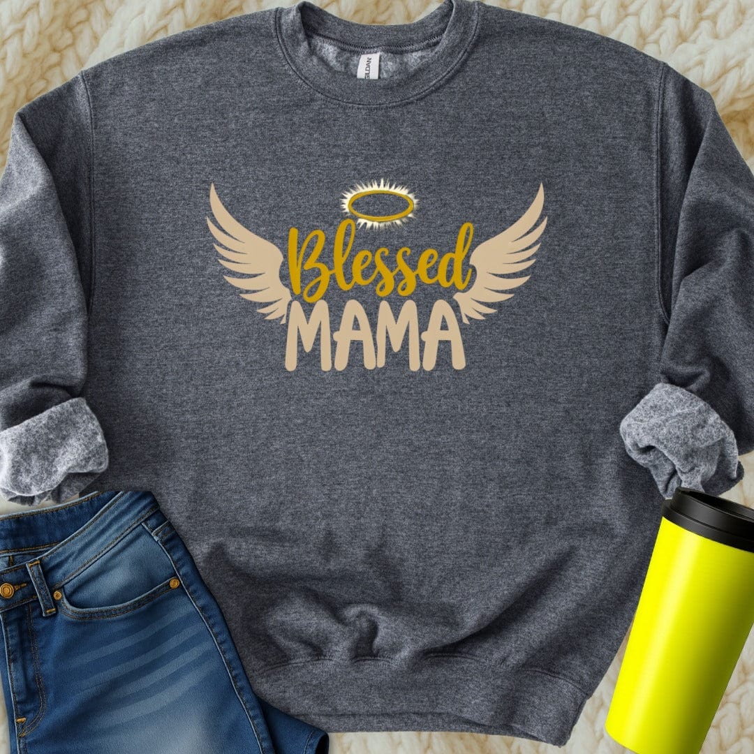 Printify Sweatshirt Blessed Mama Sweatshirt