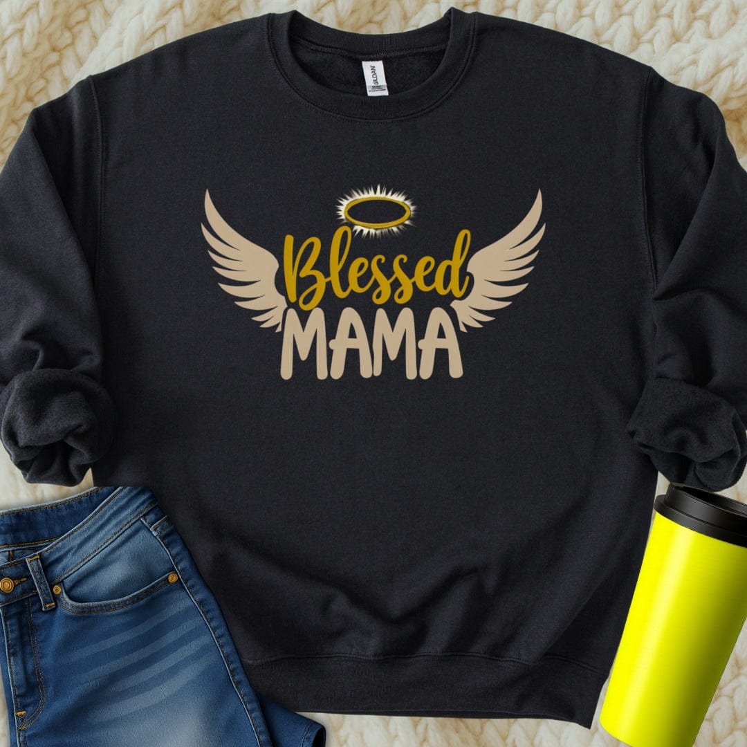 Printify Sweatshirt Blessed Mama Sweatshirt