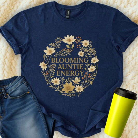 The Off Base T-Shirt S / Navy Blooming Auntie Energy T-Shirt