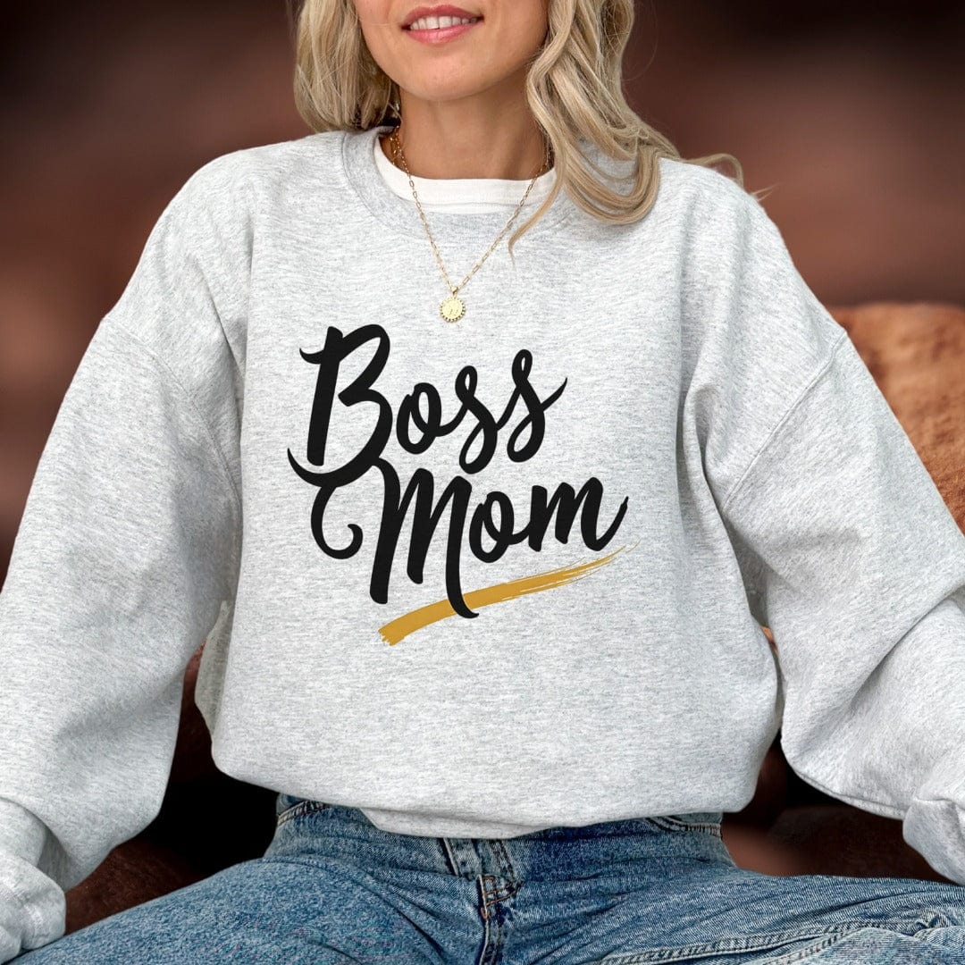 Printify Sweatshirt Boss Mama Sweatshirt