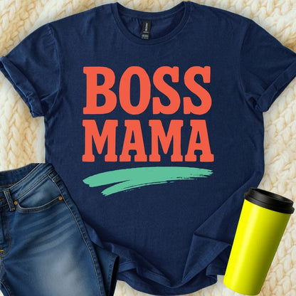 MyDesigns T-Shirt S / Navy Boss Mama T-Shirt