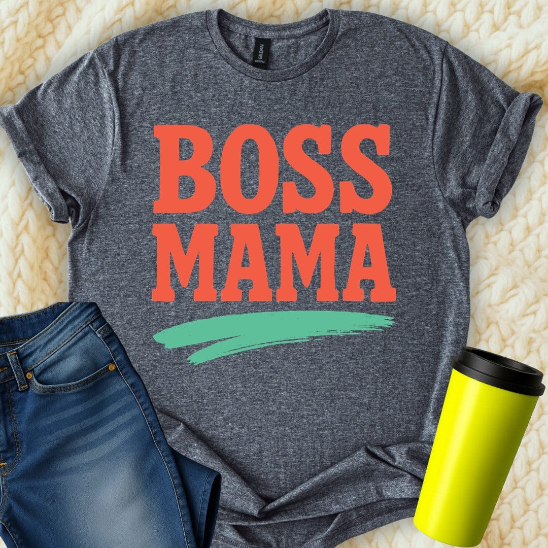 MyDesigns T-Shirt S / Dark Heather Boss Mama T-Shirt