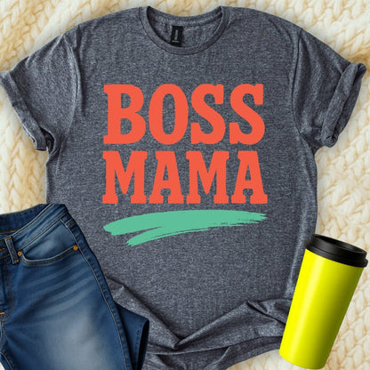 MyDesigns T-Shirt S / Dark Heather Boss Mama T-Shirt