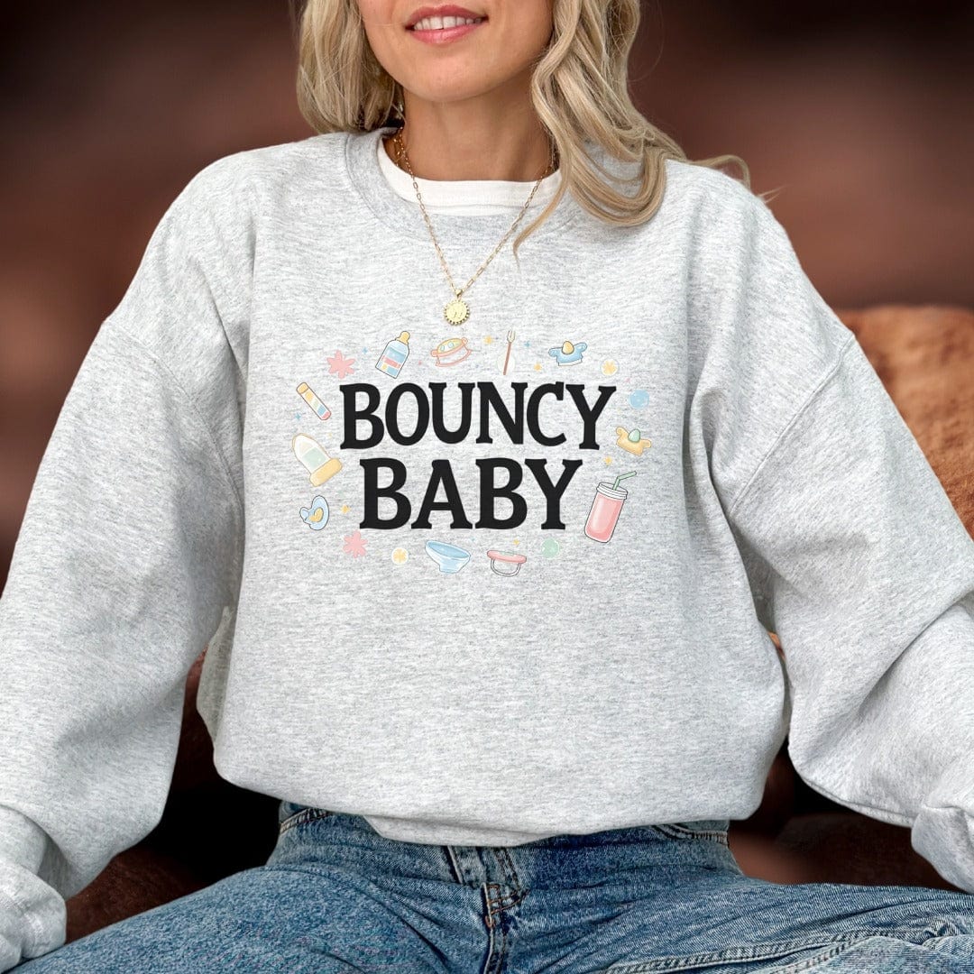 Printify Sweatshirt Bouncy Baby Sweatshirt
