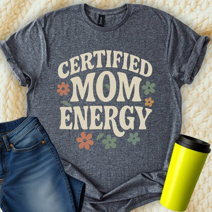 The Off Base T-Shirt S / Dark Heather Certified Mom Energy T-Shirt