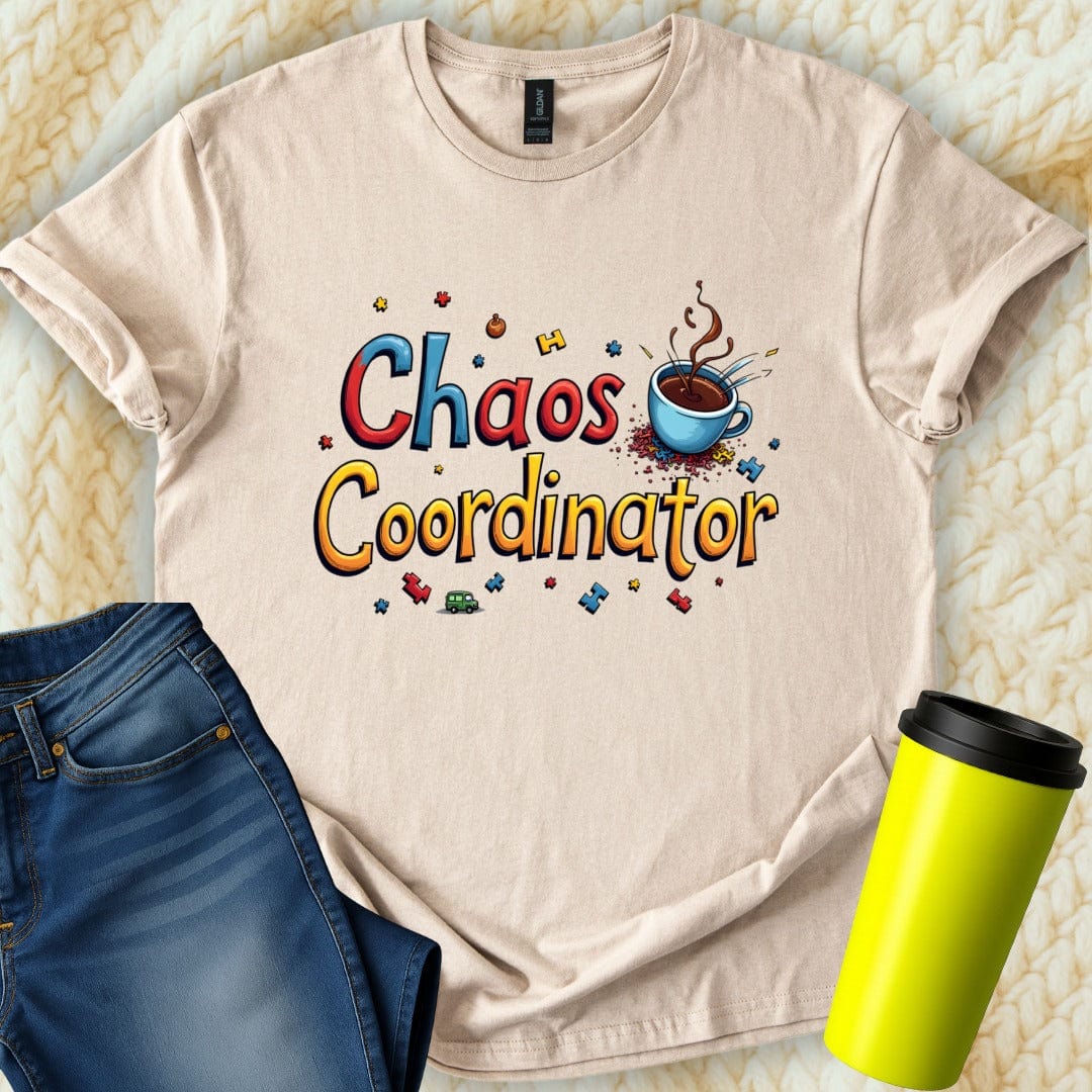 Printify T-Shirt Sand / S Chaos Coordinator T-Shirt