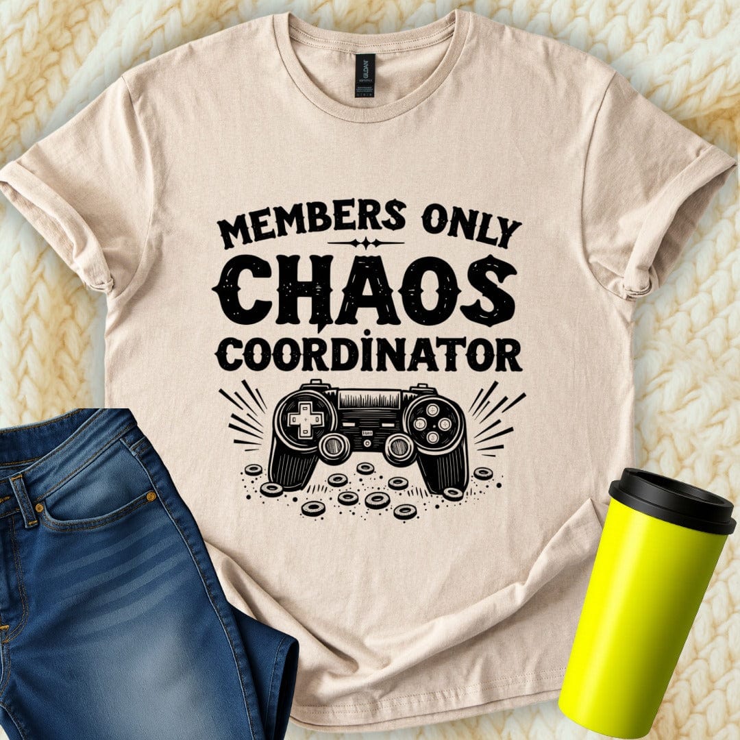 Printify T-Shirt Sand / S Chaos Coordinator T-Shirt