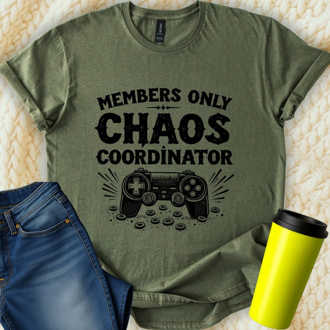 Printify T-Shirt Military Green / S Chaos Coordinator T-Shirt