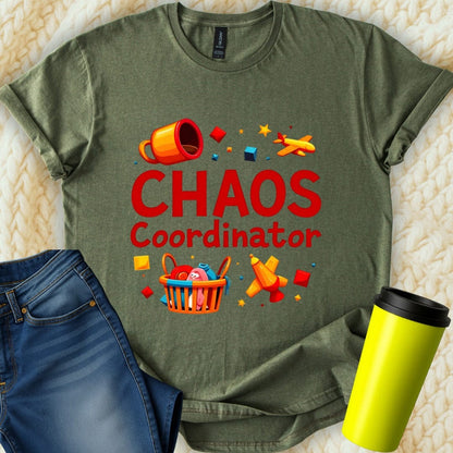 Printify T-Shirt Military Green / S Chaos Coordinator T-Shirt