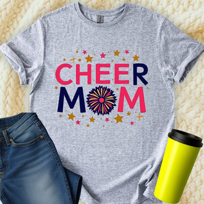Printify T-Shirt Sport Grey / S Cheer Mom T-Shirt