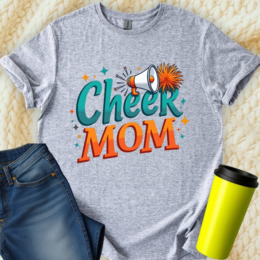 Printify T-Shirt Sport Grey / S Cheer Mom T-Shirt