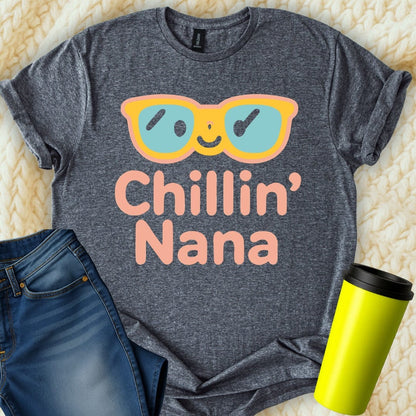 MyDesigns Physical Item Chillin Nana With Sunglasses Graphics Design T-Shirt