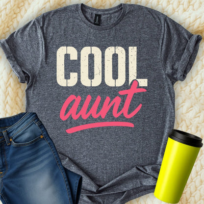 MyDesigns Physical Item Cool Aunt Best Family Women's Lover Gift Idea T-Shirt