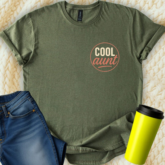 MyDesigns Physical Item Cool Aunt Gift Idea Trendy Aunt Design For Family T-Shirt