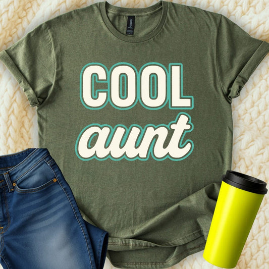 MyDesigns Physical Item Cool Aunt Graphic Design Statement Great Gift Idea T-Shirt
