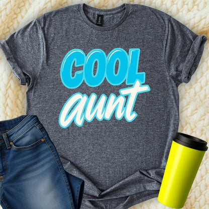 MyDesigns Physical Item Cool Aunt Graphic Tee Design Aunt Loving Special T-Shirt