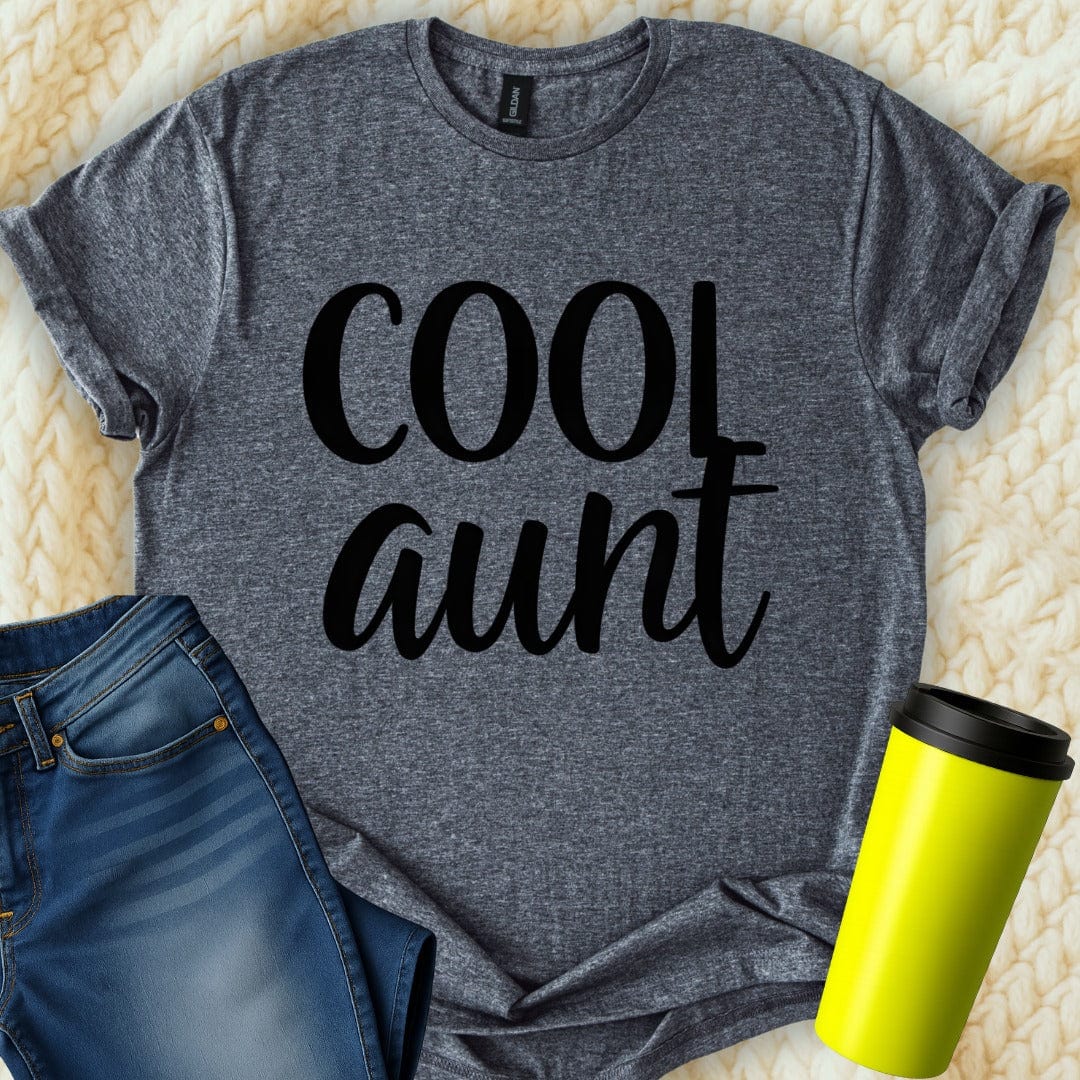 Printify T-Shirt Dark Heather / S Cool Aunt T-Shirt