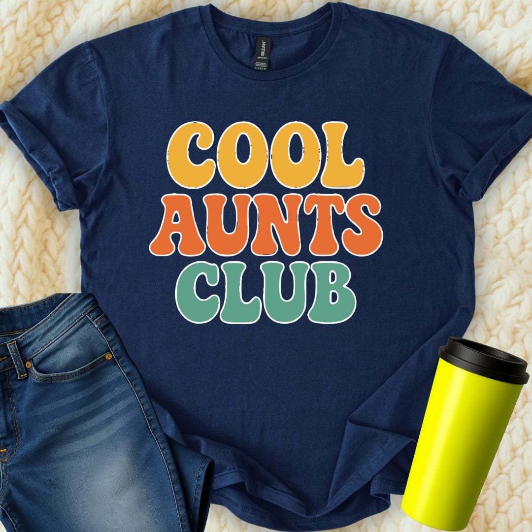 MyDesigns T-Shirt S / Navy Cool Aunts Club Retro T-Shirt