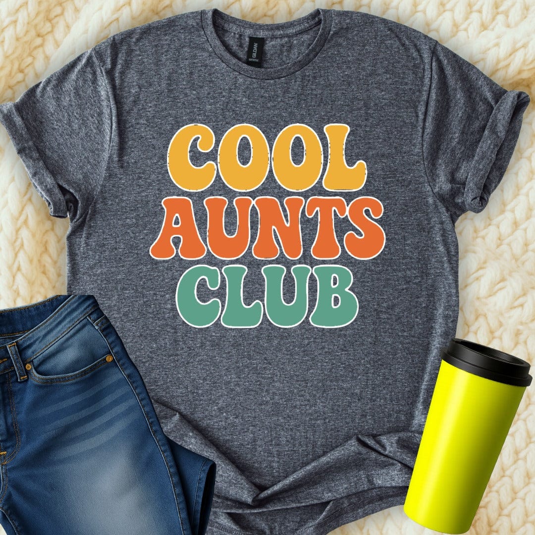 MyDesigns T-Shirt S / Dark Heather Cool Aunts Club Retro T-Shirt