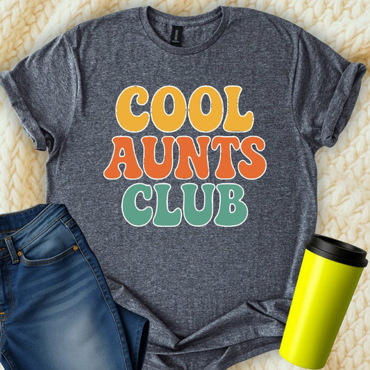 MyDesigns T-Shirt S / Dark Heather Cool Aunts Club Retro T-Shirt