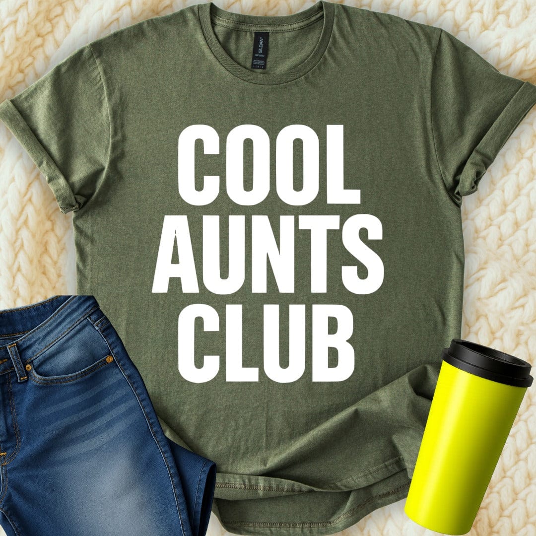 MyDesigns T-Shirt S / Military Green Cool Aunts Club T-Shirt