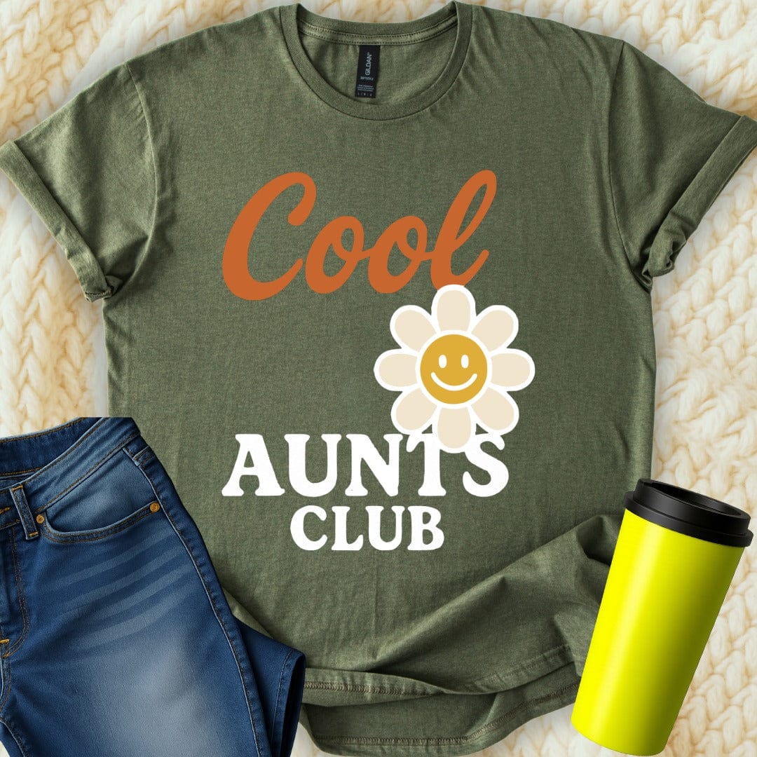 MyDesigns T-Shirt S / Military Green Cool Aunts Club T-Shirt