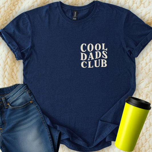 Printify T-Shirt Navy / S Cool Dads Club T-Shirt