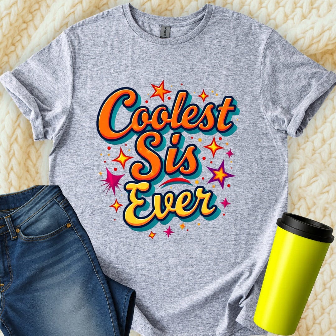Printify T-Shirt Sport Grey / S Coolest Sister T-Shirt