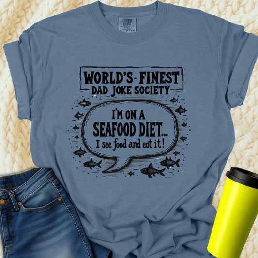 Printify T-Shirt Blue Jean / S Dad Joke Society Tee