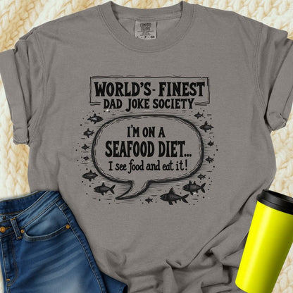 Printify T-Shirt Grey / S Dad Joke Society Tee