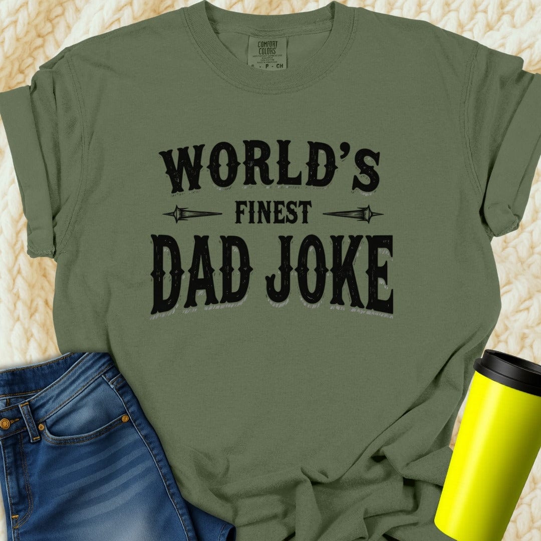 Printify T-Shirt Moss / S Dad Joke Tee