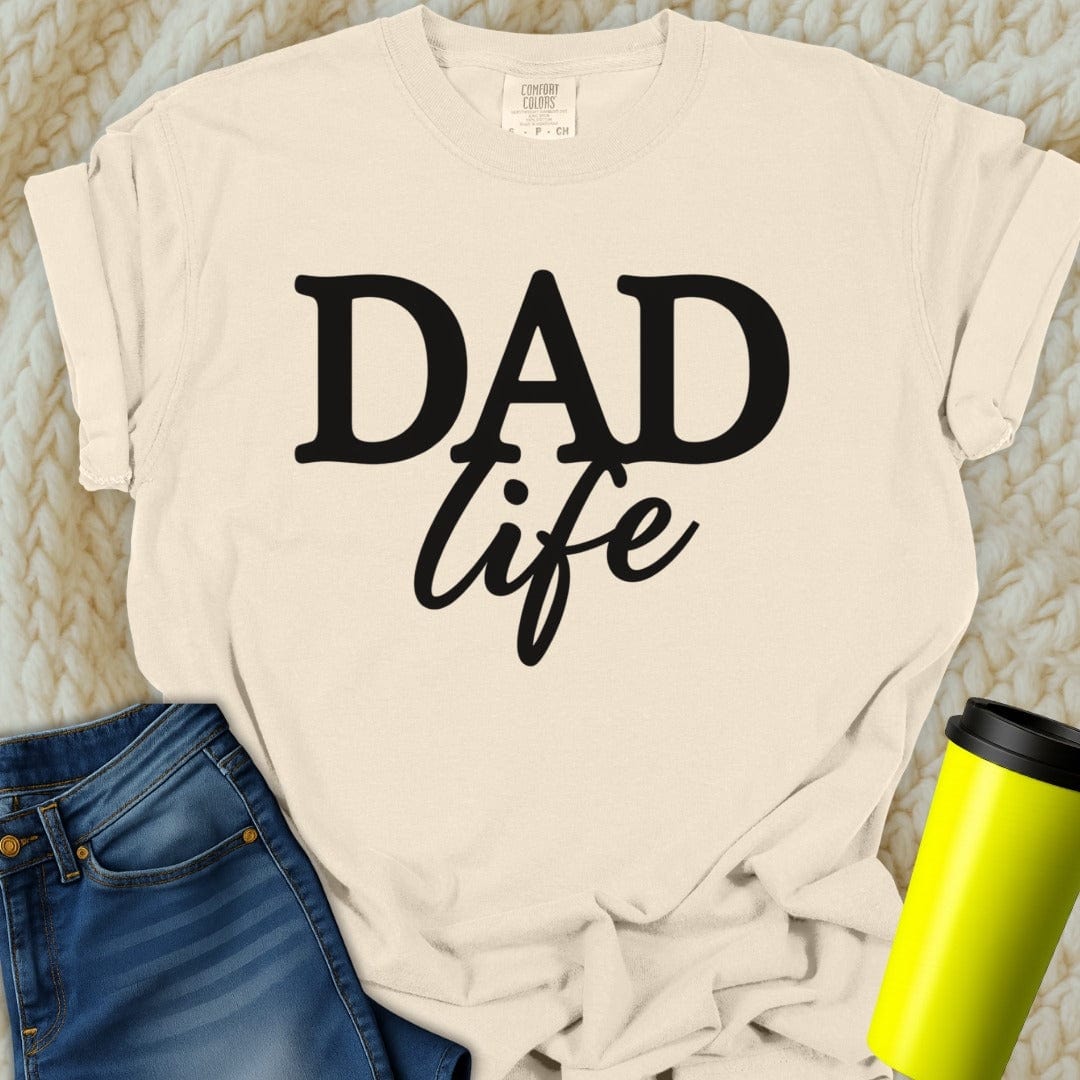 Printify T-Shirt Ivory / S Dad Life Tee