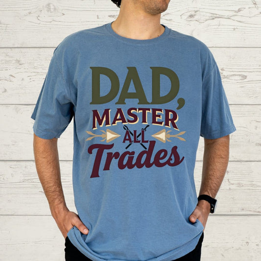 Printify T-Shirt Dad Master of... Tee