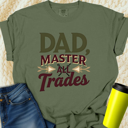 Printify T-Shirt Moss / S Dad Master of...Tee