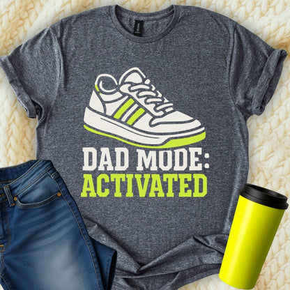 MyDesigns Physical Item Dad Mode Activated Athletic Shoe Graphic T-Shirt