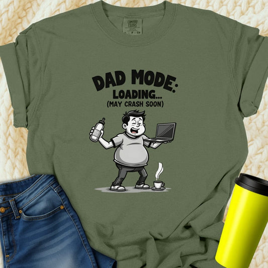 Printify T-Shirt Moss / S Dad Mode Tee