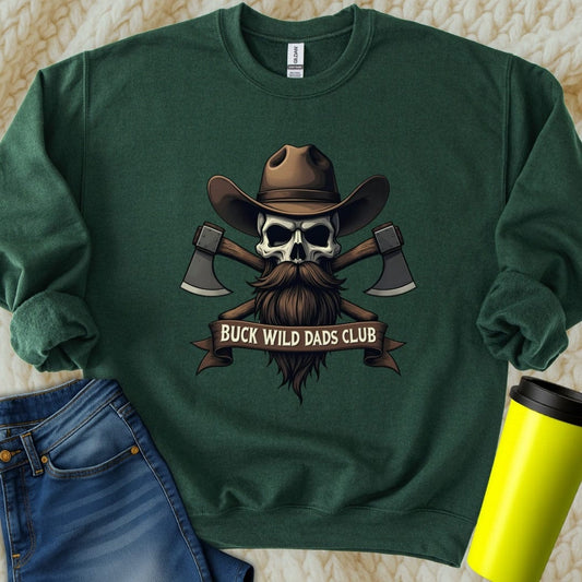 Printify Sweatshirt S / Forest Green Dads Club Sweatshirt