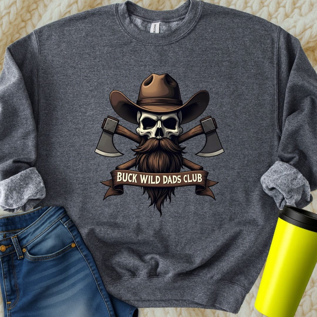 Printify Sweatshirt S / Dark Heather Dads Club Sweatshirt
