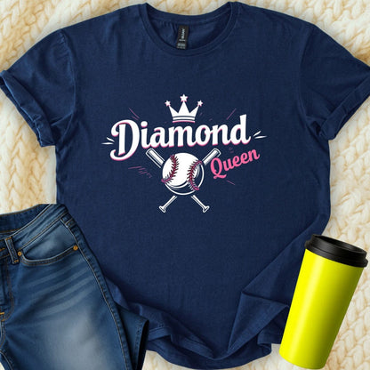 Printify T-Shirt Navy / S Diamond Queen T-Shirt