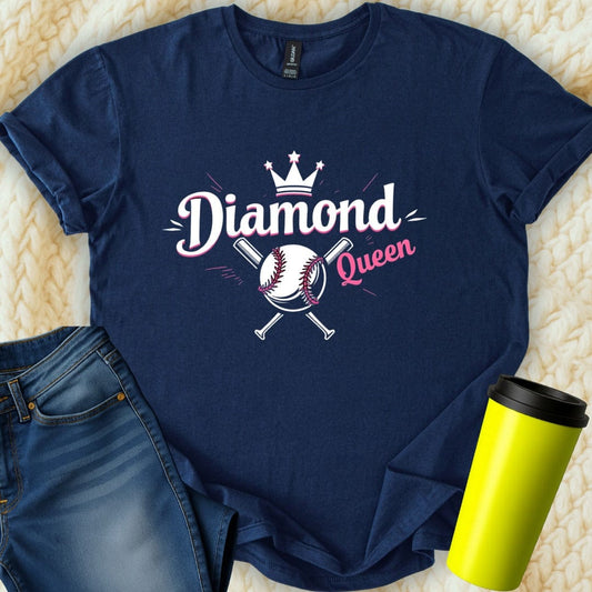 Printify T-Shirt Navy / S Diamond Queen T-Shirt