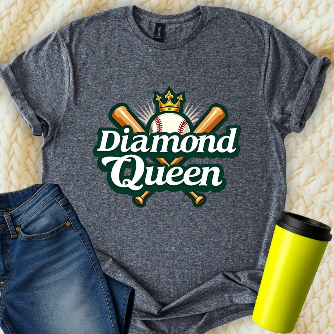 Printify T-Shirt Dark Heather / S Diamond Queen T-Shirt