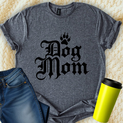 Printify T-Shirt Dark Heather / S Dog Mom T-Shirt